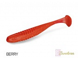 Виброхвост плавающий DELPHIN ZANDERA UVs / 10cm / BERRY - 5шт.