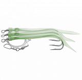 Оснастка морская AQUANTIC® Rubber Makk Leader  - №10/0 / 0.80mm / 130cm - Fluo