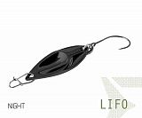 Блесна колеблющаяся Delphin LIFO Spoon / 2,5g - NIGHT