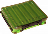 Коробка Kosadaka TB-S31C-GRN, 20*17.5*5см для воблеров, двухсторонняя, зелёная