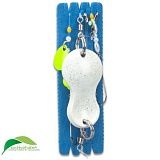 Оснастка морская AQUANTIC® Flatfish Spoon Rig - №1/0+1/0 / 0.50/0.40mm / 110cm / 60g - LU