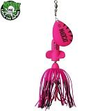 Блесна вращающаяся MADCAT® A-STATIC SCREAMING SPINNER Treble Hook - 65g - FLUO PINK UV