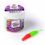 Слаги съедобные искусственные LJ Pro Series TRICK WORM 2,5in 63.5мм 7шт. (чеснок) T94