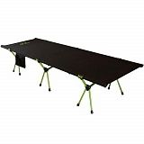 Раскладушка LIGHT CAMP Folding Cot цв. черный / зеленый 