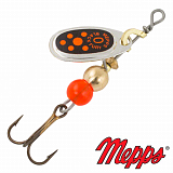 Блесна Mepps COMET BLACK FURY AG FLUO ORANGE №0 2гр