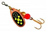 Блесна Mepps COMET BLACK FURY CU FLUO CHART №1 3,5гр