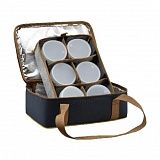 Термо-сумка Aquatic С-42 с банками 6 шт. 32х23х15см, синяя