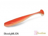 Виброхвост плавающий DELPHIN ZANDERA UVs / 12cm / BLOODY MILION - 5шт.