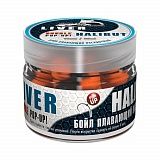 Бойлы Насад. Плав. Двух Цв. Sonik Baits Liver-Halibut Fluo Pop-Ups 14Мм 90Мл