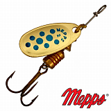 Блесна Mepps COMET DECOREE OR points bleus № 2 4,5гр.