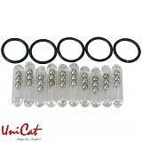 Шумовая капсула с кольцом UNI CAT Glass Rattle Kit Large - 5.5x26mm / 10+5шт.