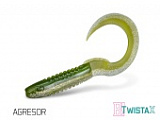 Твистер DELPHIN TWISTA-X Eeltail UVs / 15cm / AGRESOR - 5шт.