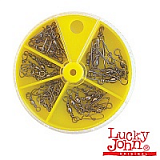 Вертлюги c застежкой Lucky John 30шт. набор