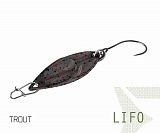 Блесна колеблющаяся Delphin LIFO Spoon / 2,5g - TROUT