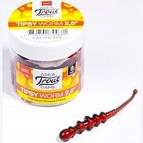 Слаги съедобные искусственные LJ Pro Series TIPSY WORM  2,8in (07.12)/8шт. T72