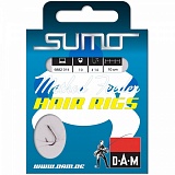 Крючки с поводком для фидера DAM SUMO® METHOD HAIR RIG - 10cm / 10шт.