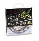 Поводковые материалы UNI CAT KNOCK OUT 8-X Leader - 25m / 0.80mm / 82kg