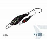 Блесна колеблющаяся Delphin RYBO Spoon / 0,5g - NEON