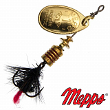 Блесна вращающаяся Mepps Aglia Mouche 1 #OR/NR 3.5gr Золото/Черный