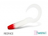 Твистер DELPHIN TWISTA-X Eeltail UVs / 15cm / REDFACE - 5шт.