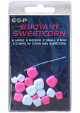 Плавающие приманки E-S-P Fluoro Buoyant Sweetcorn - Pink/White - 16шт.