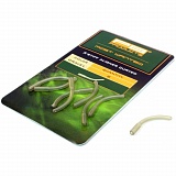Трубка для крючка PB Products X-Stiff Aligners Curved / 8шт. Gravel
