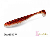 Виброхвост плавающий DELPHIN ZANDERA FlexiFLOAT UVs / 12cm / DEAD SNOW - 5шт.