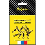 Вертлюг Delphin Rolling Swivel A-01 / 10шт.