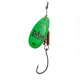 Блесна вращающаяся DAM SINGLE HOOK SPINNER - Green №2 / 4g