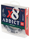Шнур плетёный Lucky John Addict х8 BRAID Moss Green 150/012