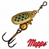 Блесна Mepps COMET DECOREE OR points bleus № 0 2гр.
