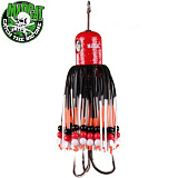 Блесна вертикальная MADCAT® CLONK TEASER THE ORIGINAL Treble Hook №3/0 - 200g - RED