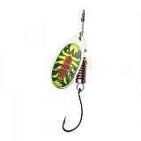 Блесна вращающаяся DAM SINGLE HOOK SPINNER - Fire Tiger UV №2 / 4g