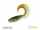 Твистер DELPHIN TWISTA UVs / 8cm / AGRESOR - 5шт.
