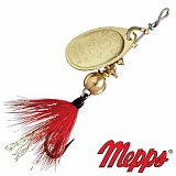 Блесна вращающаяся Mepps Aglia Mouche 0 #OR/RG 2.5gr Золото/Красный