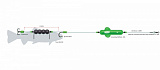 Готовая оснастка на сома MADCAT® SCREAMING PROFI RIVER RIGS «DEAD BAIT» M - 180cm - 40g - №8/0 + №8/0