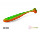 Виброхвост плавающий DELPHIN ZANDERA UVs / 10cm / DISCO - 5шт.