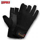 Перчатки рыболовные без трех пальцев RAPALA Titanium HT
