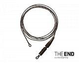 Противозакручиватель с клипсой Delphin THE END Leadcore + PIN clip / 45lbs - 3шт.