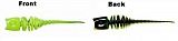 Силиконовые приманки DAM GARLIC TROUT LURE - 6cm / UV Yellow/Black - 10шт.