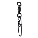Вертлюг с карабином AQUANTIC® BB Double Insurance Swivel - № 4 / 40kg / 42mm - 6шт.