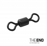 Вертлюг DELPHIN THE END Carp Swivel №8 / G-ROUND - 20 шт.