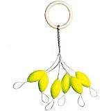 Овал плавающий IRON TROUT Light Pilot - Oval / Yellow / 6шт.