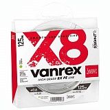 Леска Плетёная Lucky John Vanrex Х8 Braid Fluo Green 125/016