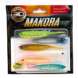 Виброхвосты LJ 3D Series MAKORA SPLIT TAIL 4.0in(10,00)/MIX1 6шт.