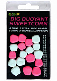 Плавающие приманки E-S-P Big Fluoro Buoyant Sweetcorn - Pink/White - 18шт.