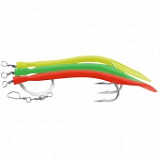 Оснастка морская AQUANTIC® Rubber Makk Leader - №6/0 / 0.80mm / 130cm - Mix