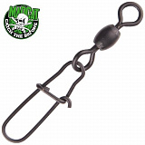 Вертлюг с застежкой MADCAT® POWER SWIVELS + SNAP - 100kg / 5 шт.
