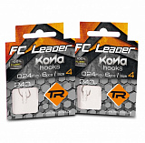 Поводки готовые KONA FC Leader D10101 BN Strong - 240cm / 0,20mm / №4 - 6шт.