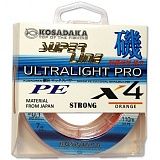 Леска плетеная Kosadaka "SUPER LINE PE X4 Ultralight PRO" 110м, цв. прозрачный, 0,05мм, 3,2кг